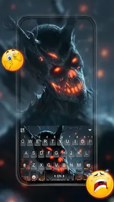 Burning Evil Demon Keyboard Th android App screenshot 2