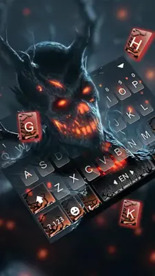 Burning Evil Demon Keyboard Th android App screenshot 3